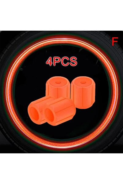 Choice F 4pcs Car Fluorescent Tire Valves Cap Luminous Valve Cap Glow In The ...