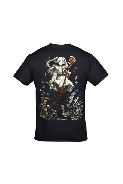 orijintex Frieren Beyond Journey's End Front and Back Printed Unisex Tshirt