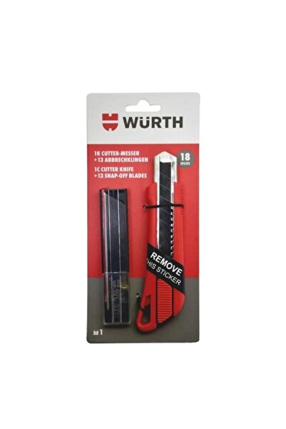18 mm. Falçata Maket Bıçağı + 13 Yedek Bıçak Set