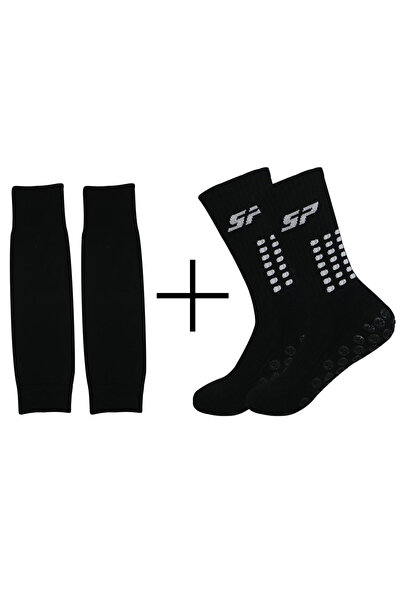 Choice one-size black 2-Piece Set: Non-Slip Grip Soccer & Basketball Socks wi...