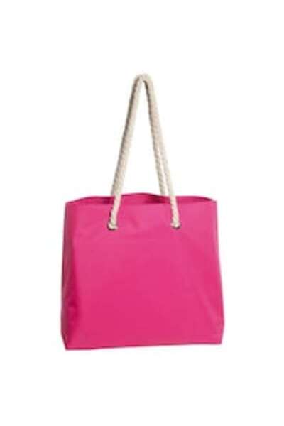 odjas Geanta plaja Weser Capri, roz, spatioasa, manere din bumbac, 47 x 36 x ...
