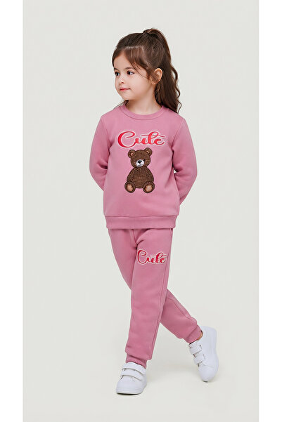 Beray Bebe Girl's 3-Piece Set with Shawl and Furry Teddy Bear Inside, Suitabl...