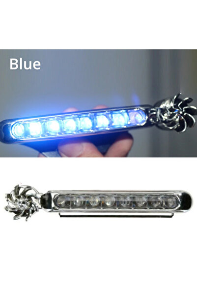 Choice 1pcs-blue 2/1pcs Wind Powered Car LED Daytime Running Light Auxiliary ...
