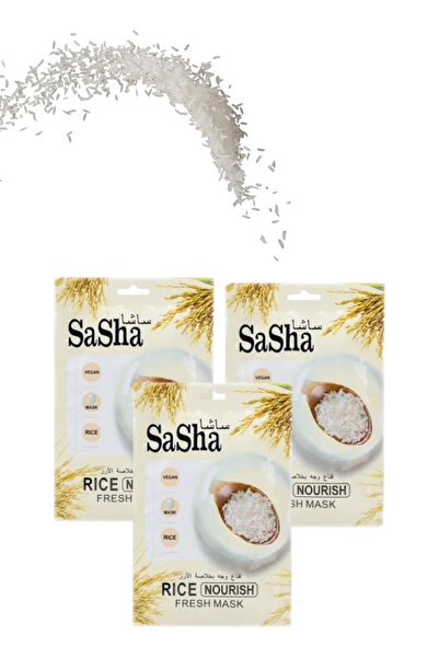 SASHA 3 Pieces Rice Fresh Mask