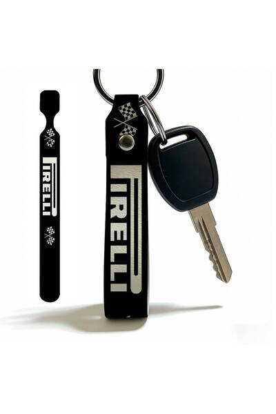 Choice سلسلة مفاتيح بسيطة للدراجات النارية من PIRELLI مقاس 22×2 سم، خفيفة الو...