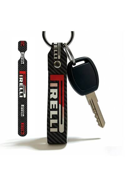 Choice سلسلة مفاتيح بسيطة للدراجات النارية من PIRELLI مقاس 22×2 سم، خفيفة الو...