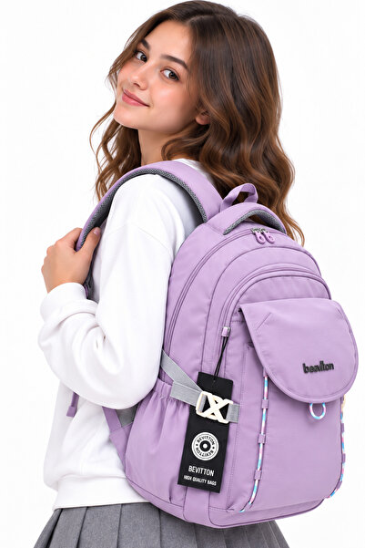 Bevitton Αδιάβροχη υφασμάτινη σχολική τσάντα Unisex Daily School Backpack 260...