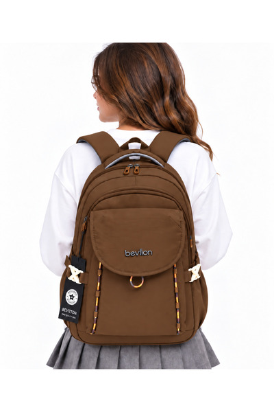 ÇantaExpress Αδιάβροχη υφασμάτινη σχολική τσάντα Unisex Daily School Backpack...
