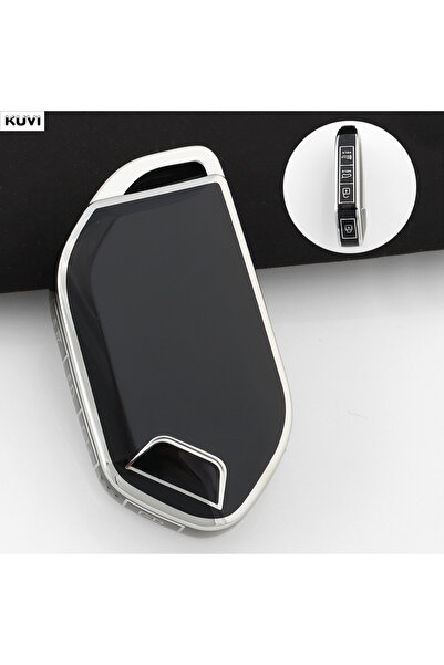 Choice Black only case Fashion TPU Car Key Fob Case Cover Chain For Kia Soren...
