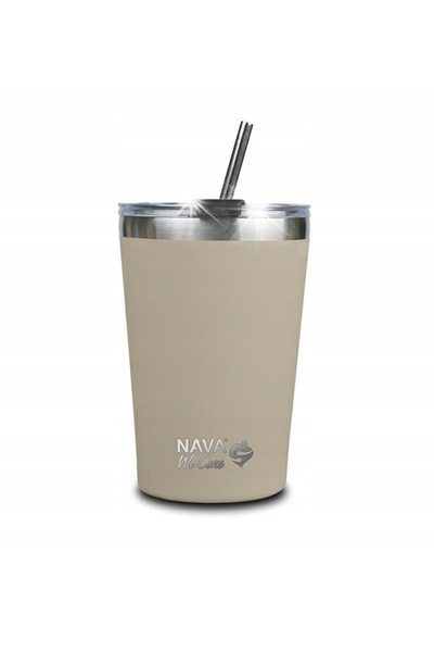 Nava Cană termică STRAW 450 ml bej We Care