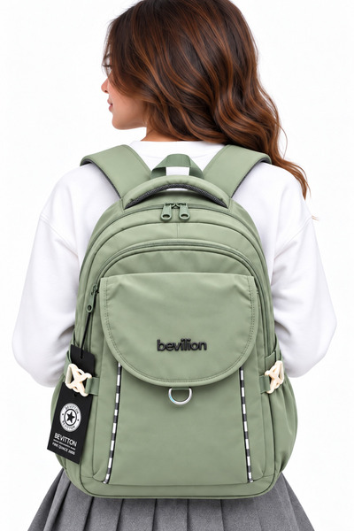 ÇantaExpress Αδιάβροχη υφασμάτινη σχολική τσάντα Unisex Daily School Backpack...