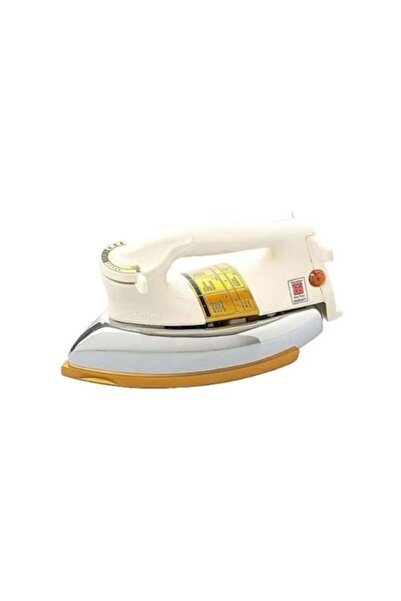 Ocarina 1100 Watt Hand Iron with Golden Steel Base - White