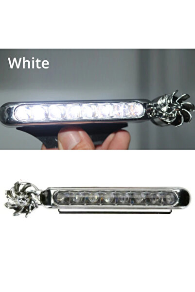 Choice 1pcs-white 2/1pcs Wind Powered Car LED Daytime Running Light Auxiliary...