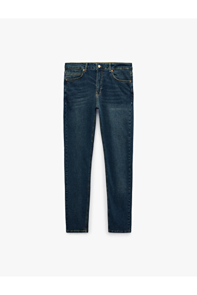 Koton Regular Waist Pocketed Cotton Skinny Fit Jean Trousers - Michael Jean