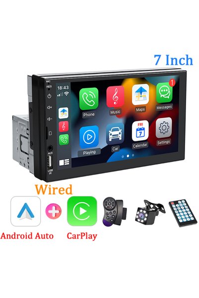 Choice التحكم والكاميرا 7 "راديو السيارة 1 DIN Carplay Android Auto مشغل الوس...