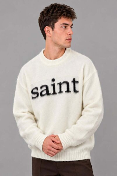 Thebomb Oversize Lettered Cotton Wool Sweater