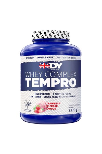 Dorian Yates Nutrition Σύμπλεγμα Ορού Γάλακτος Tempro (2270 γρ) Παγωτό Φράουλα