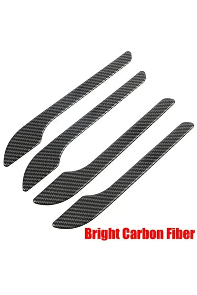 Choice 2021-NOW Bright Carbon Fiber 4pcs Set of Black Carbon Fiber Door Handl...