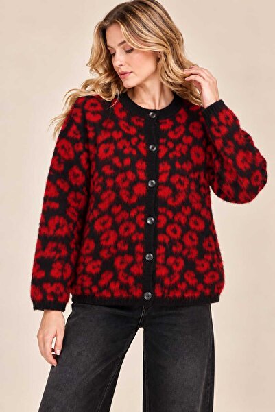 Benedetto New Season Premium Quality Leopard Patterned Soft Textured Buttoned...