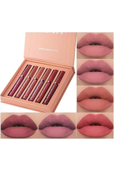 Bestland 6Pcs Matte Liquid Lipstick Makeup Set, Matte liquid Long-Lasting Wea...