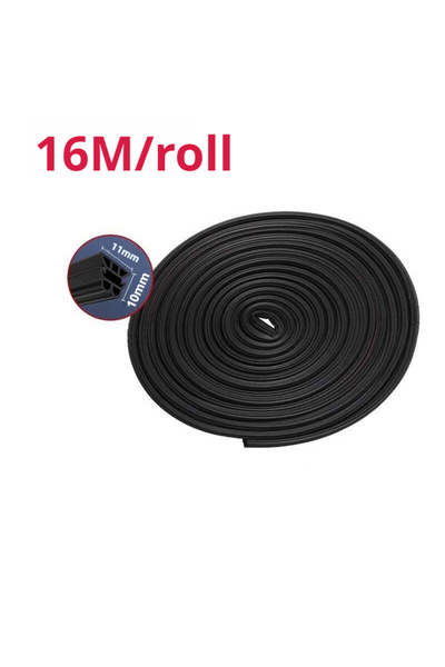 Choice 16 meters SEAMETAL Rubber Car Door Seal Strip 3-Layer Thicken Sound In...