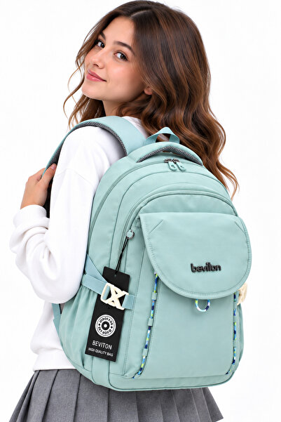 Bevitton Αδιάβροχη υφασμάτινη σχολική τσάντα Unisex Daily School Backpack 260...