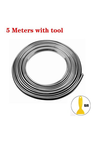 Choice 5M Silver Universal Car Moulding Decoration Flexible Strips 5M/3M/1M I...