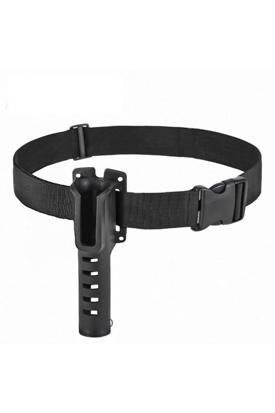 Choice black Adjustable Fishing Rod Belt Holder Wading Belt with Lure Inserti...