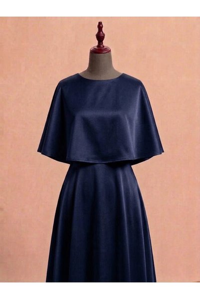 MERİT FASHION Şık Premium Saten Pelerin