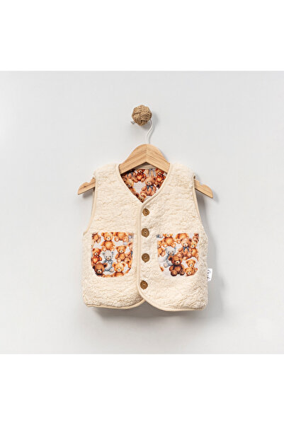 mirkidsclub Unisex Çocuk Peluş Yelek