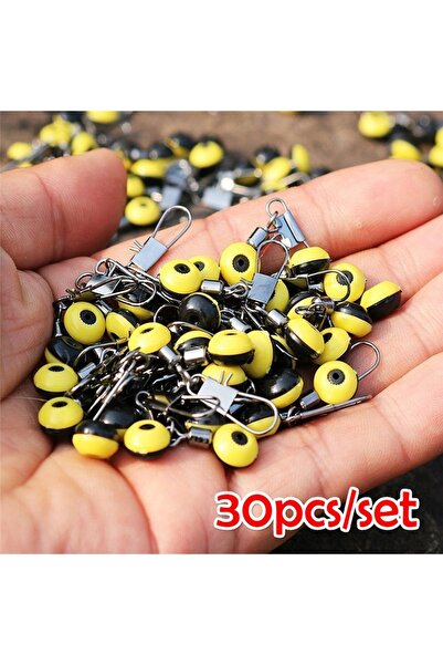 Choice 30pcs/set Fishing Float Bobber Stops Space Beans Connectors Sea Saltwa...