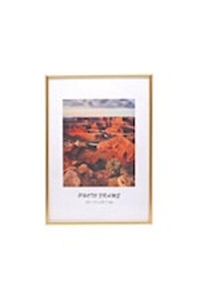 odjas Rama foto A4, PROCART, suport de birou, design elegant, aluminiu, auriu