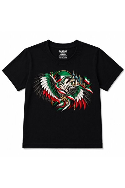 Rabona Fashion Детска тениска с графика: Кувейтска сокола с издигащи се крила...