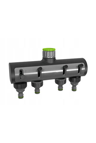 Stalco Distribuitor de furtun de grădină cu 4 căi și robinete, universal, mul...