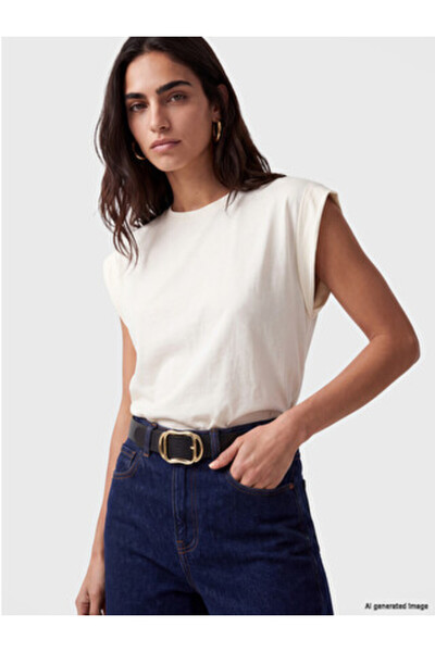 LC Waikiki Black Leather Look Women's Belt