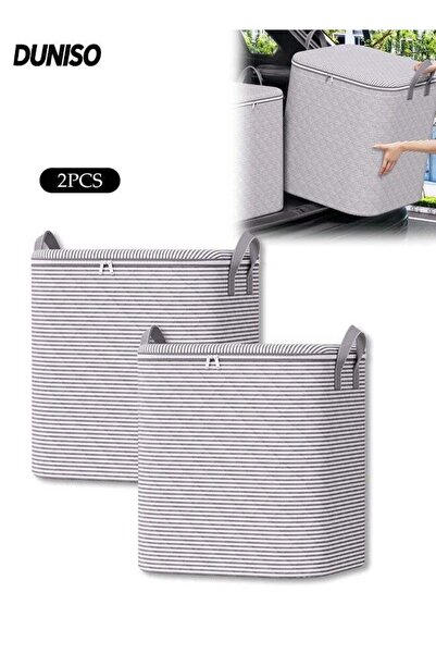 Generic 2 Pack Storage Bags with Strong Handles Zippers, Heavy Duty Extra Lar...