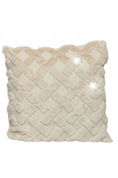 KaemingK Pernă decorativă moale din blană artificială 43x43 CM