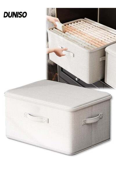 Generic Storage Boxes with Lids,Foldable Closet Organizers with Handles and Z...