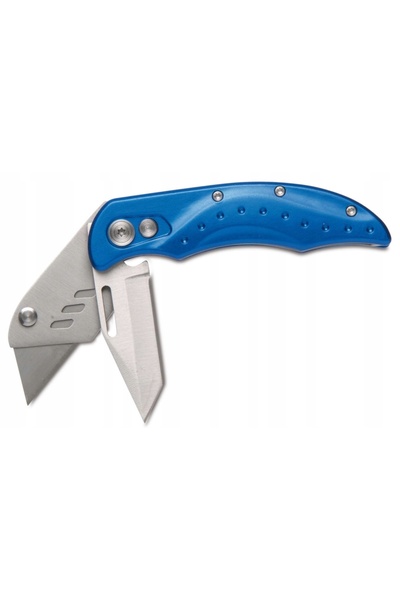 B&M CUȚIT PLIABIL CU ACȚIUNE DUBLĂ, LAMĂ TRAPEZOIDALĂ 60MM, MÂNER ALUMINIU - ...