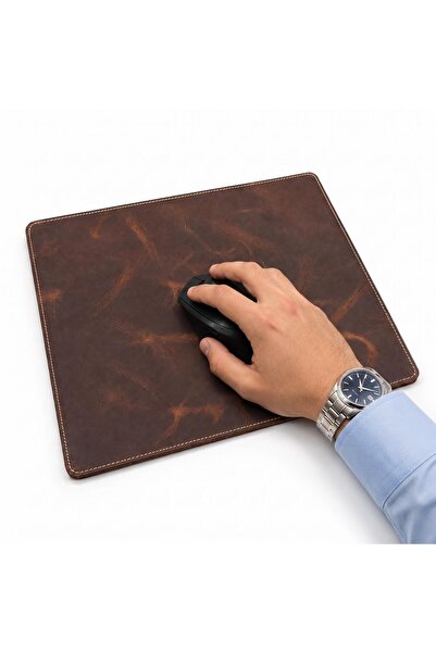 SANAT LEATHER Γνήσιο Crazyi Δερμάτινο Mousepad |   Χειροποίητο Δερμάτινο Επιτ...