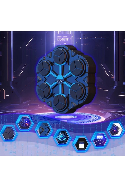 NO BRAND Set de box, Țintă de box, 6 butoane, protecții, USB Bluetooth