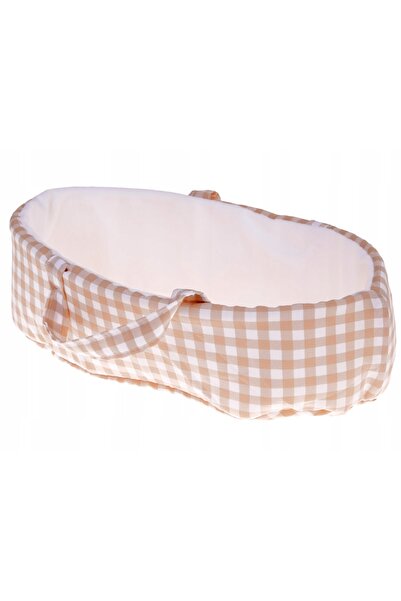 Jokomisiada Păpușă Bobas nou-născută, cu pălărie gri, rochie, mascotă iepure ...