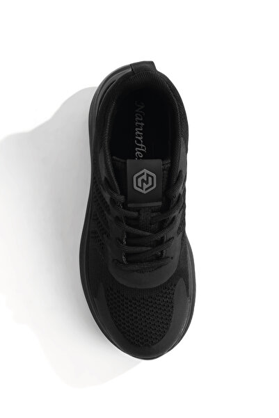Tonny Black Kadın Siyah Siyah Triko Bağcıklı Sneaker