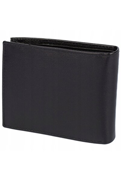 NO BRAND Portofel bărbătesc din piele Sanchez cu protecție RFID - Negru