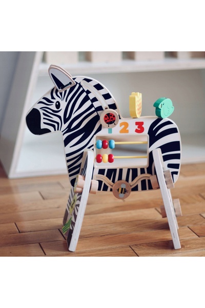 Manhattan Toy Cub motorizat Zebra, jucărie educativă pentru copii 12 luni+