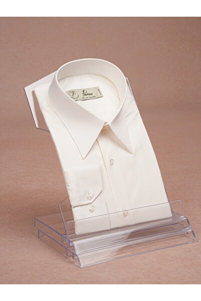 PAREZ Italian style slim fit pointed collar men's shirt