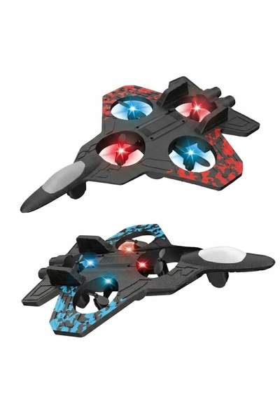 Acr AVION TELEGHIDAT DRONĂ RC MODEL DE ZBOR PILOT LED 360 2 baterii CADOU