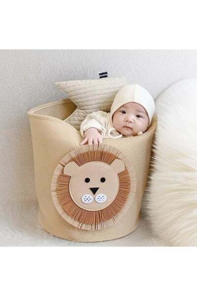 Generic Large Capacity Cartoon Animal Felt Storage Bucket, Toy Baskets Storag...