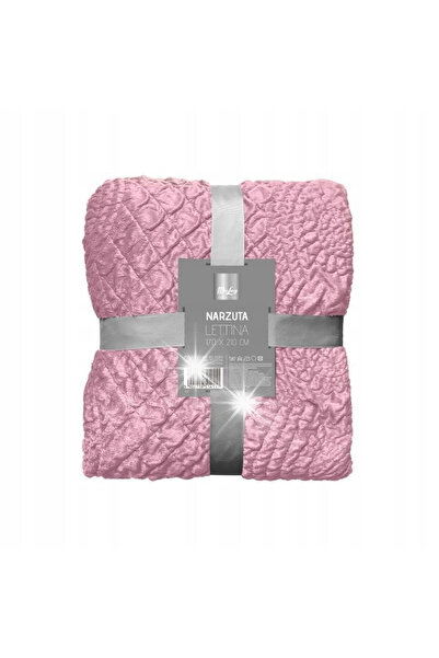 Miss Lucy Cuvertură de pat Lettina 170x210 cm roz reversibilă poliester