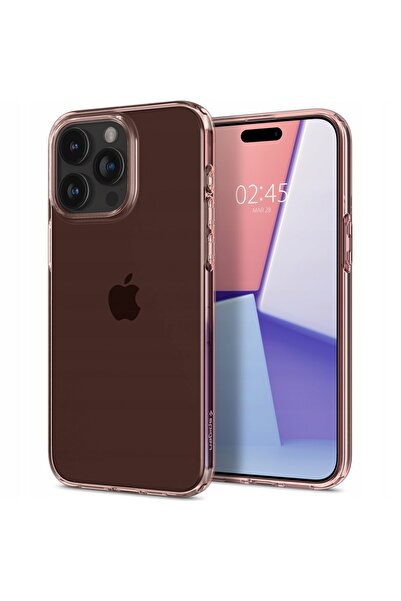 Spigen Husă Crystal Flex pentru iPhone 15 Pro Max - roz-transparentă